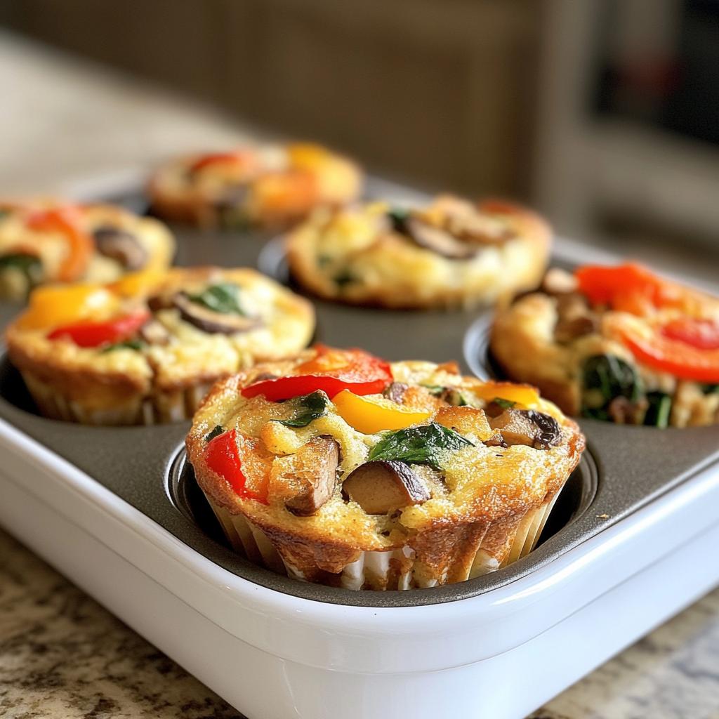Egg White Muffins with Veggies - detail 1