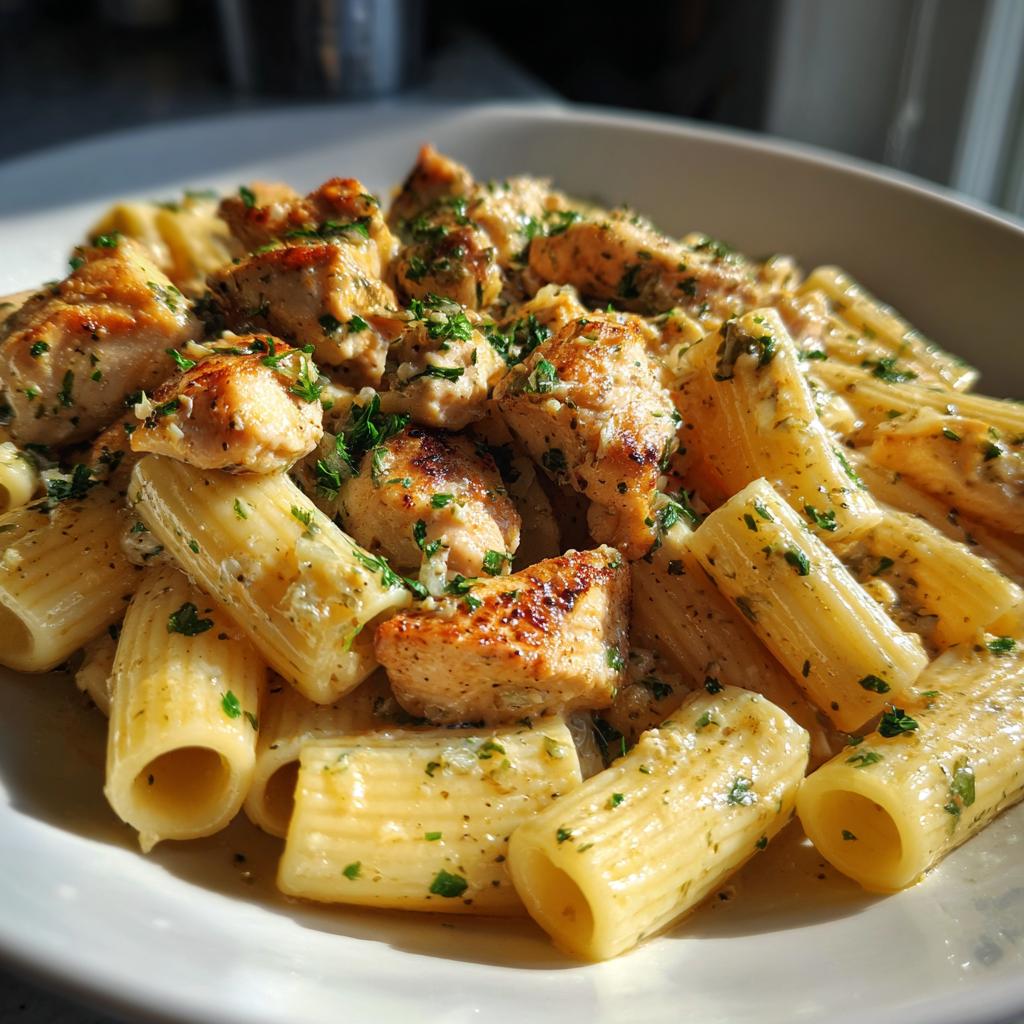 Garlic Butter Chicken Rigatoni Recipe