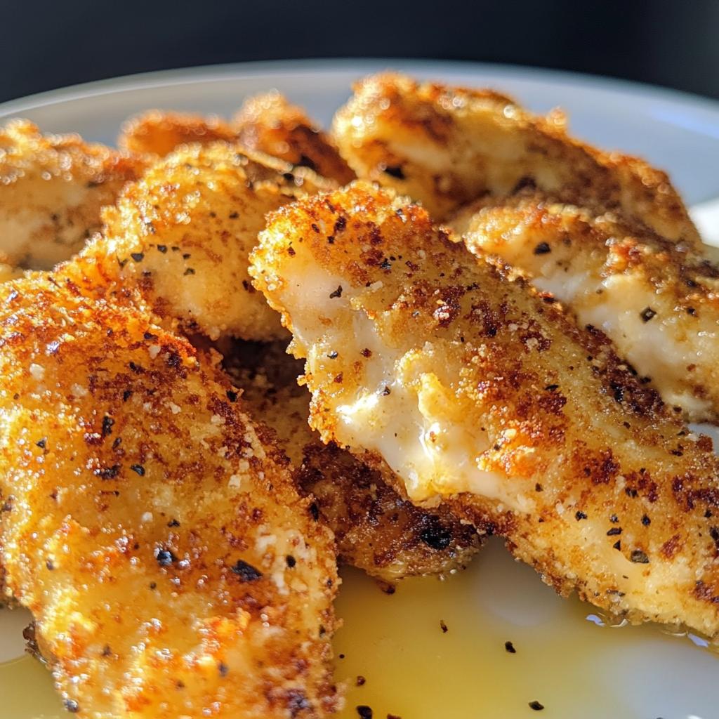 Golden Crispy Parmesan Chicken Tenders