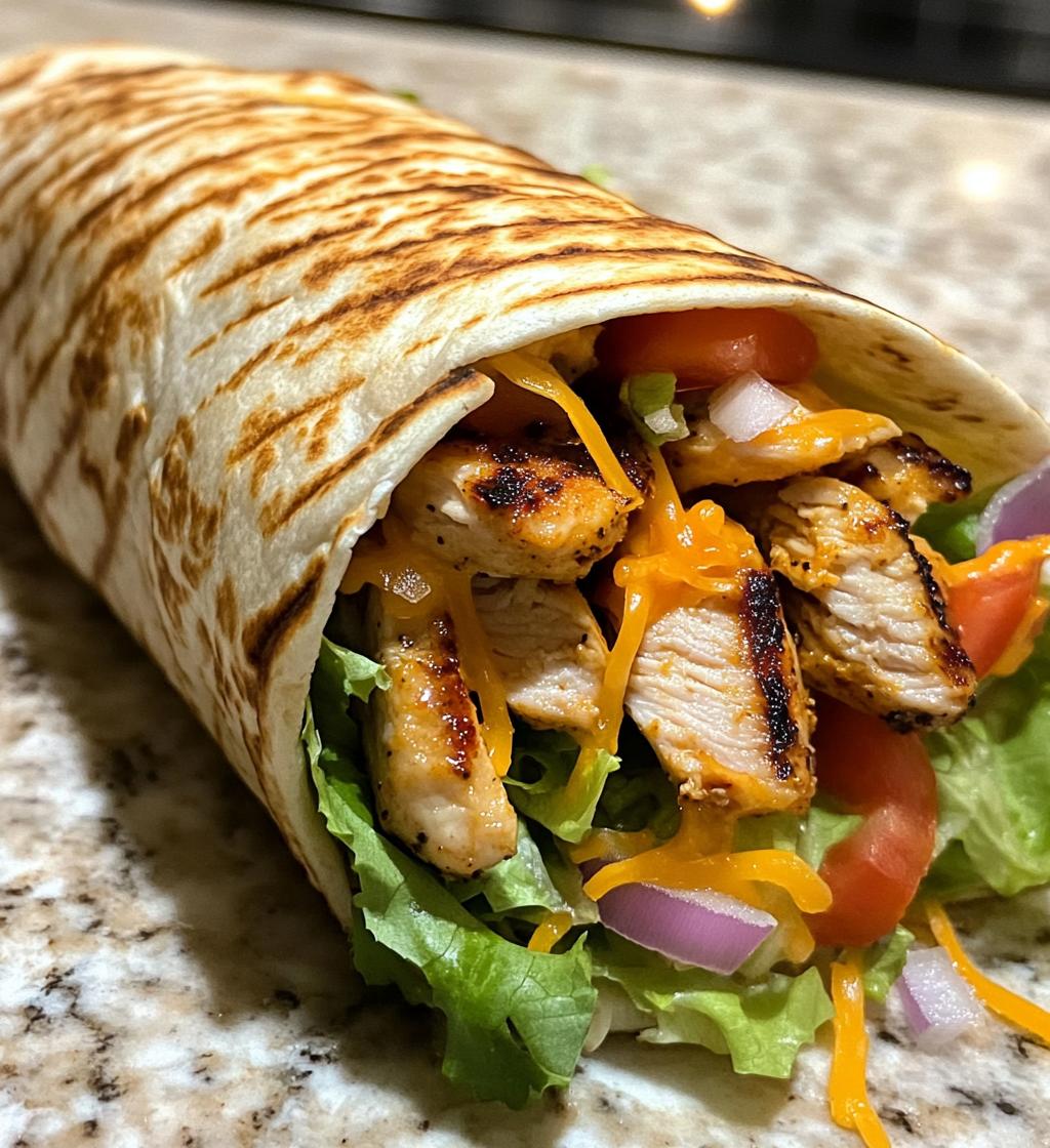 Grilled Spicy Chicken Tortilla Wrap - detail 1