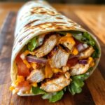 Grilled Spicy Chicken Tortilla Wrap