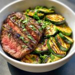Grilled Steak Bowl Recipe with Zucchini