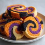 Halloween Pinwheel Sugar Cookies – Colorful & Fun