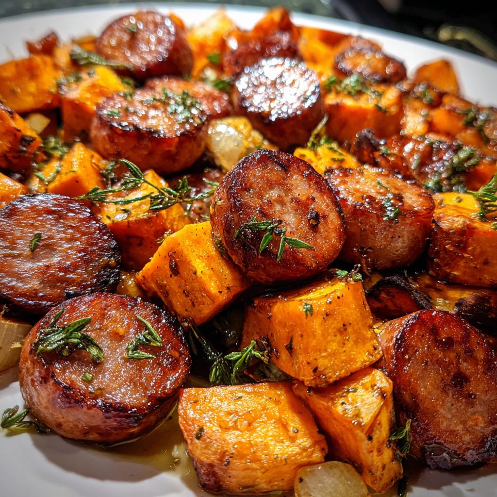 Honey Garlic Sausage Sweet Potatoes - detail 1