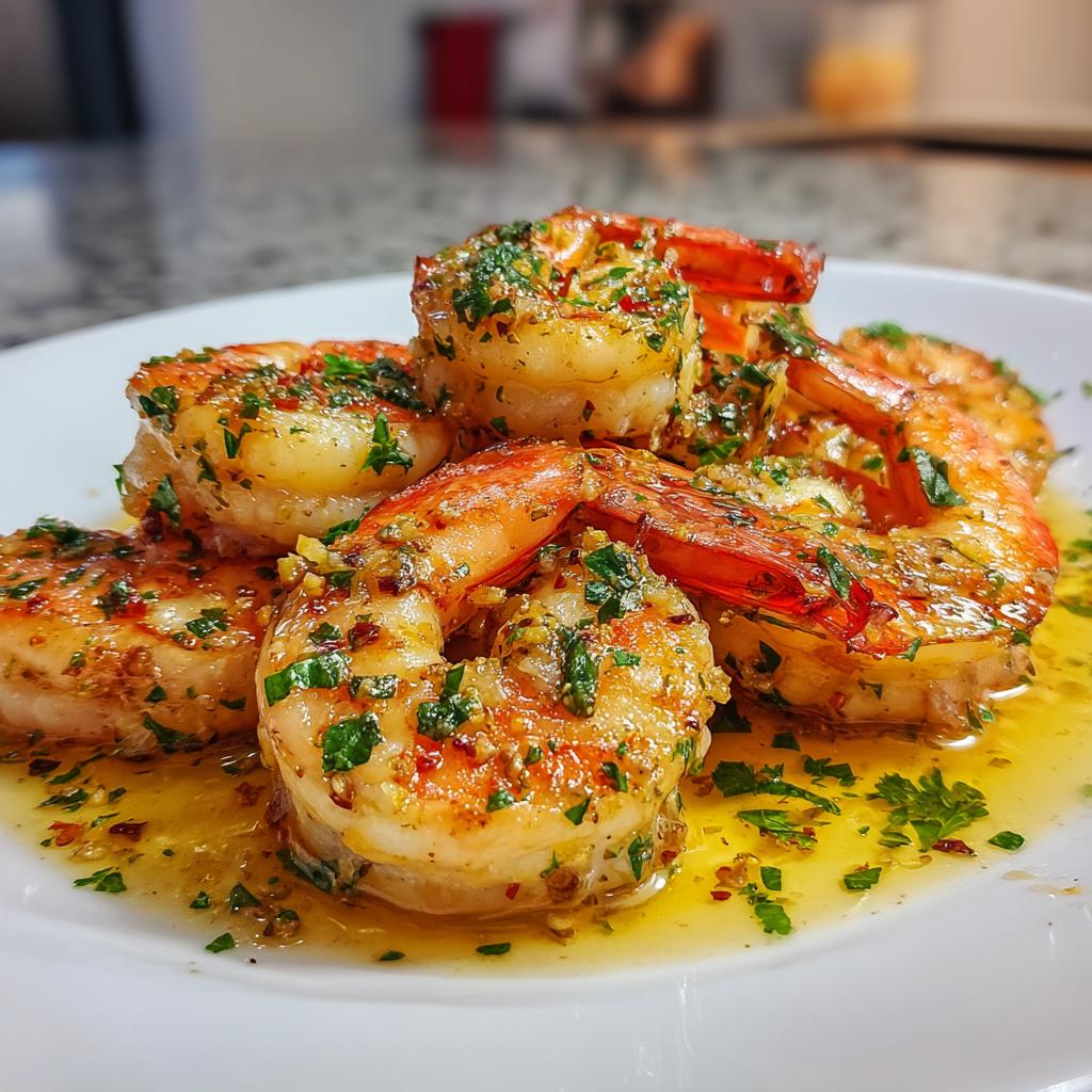 Juicy Jumbo Shrimp in a Delicate Butter and Garlic Sauce - detail 1