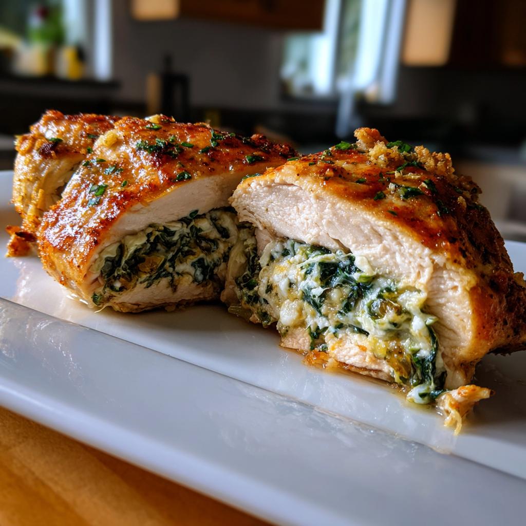 Juicy stuffed chicken breast - detail 1