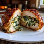 Juicy stuffed chicken breast