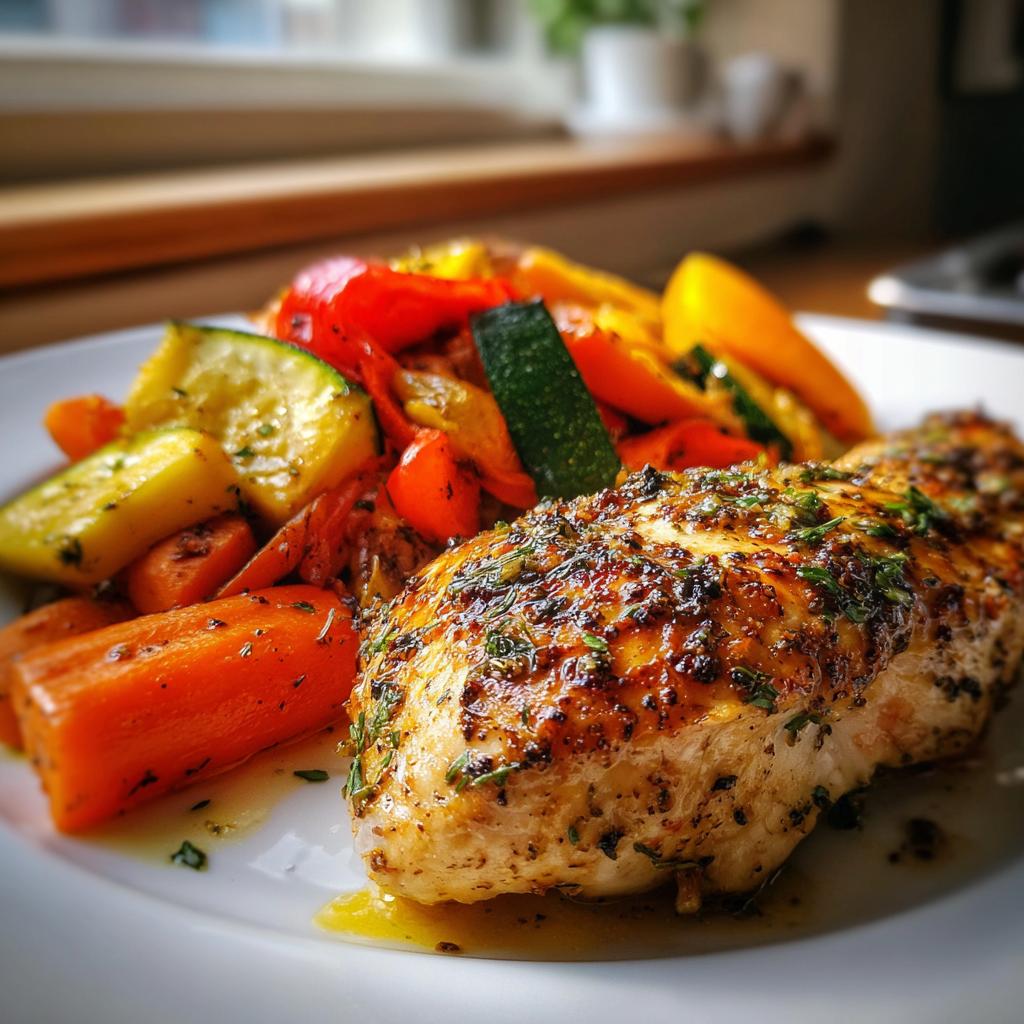 Lemon Garlic Chicken with Roasted Veggies - detail 1