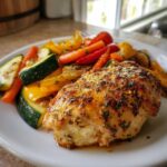 Lemon Garlic Chicken with Roasted Veggies