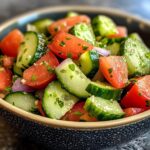 Marinated Cucumbers, Onions, and Tomatoes