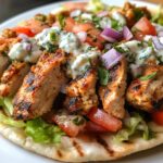 Medelhavskyckling Gyros med Krämig Feta Tzatziki – En smakupplevelse!