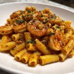 Pasta Romesco with Shrimp