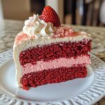 Red Velvet Strawberry Cheesecake