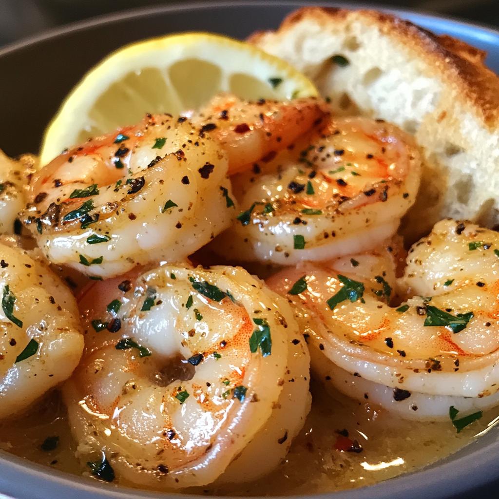 Shrimp Scampi Bowls with Garlic Bread - detail 1