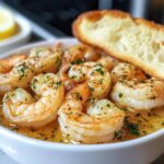 Shrimp Scampi Bowls with Garlic Bread