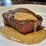 Sirloin Steak with Garlic Dijon Cream Sauce