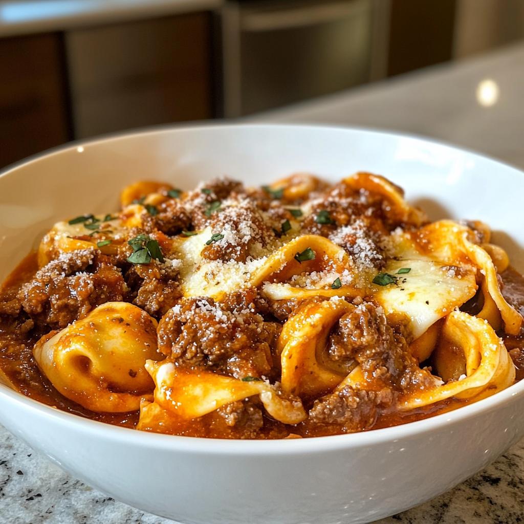 Slow-Cooked Tortellini with Beef and Cheese - detail 1