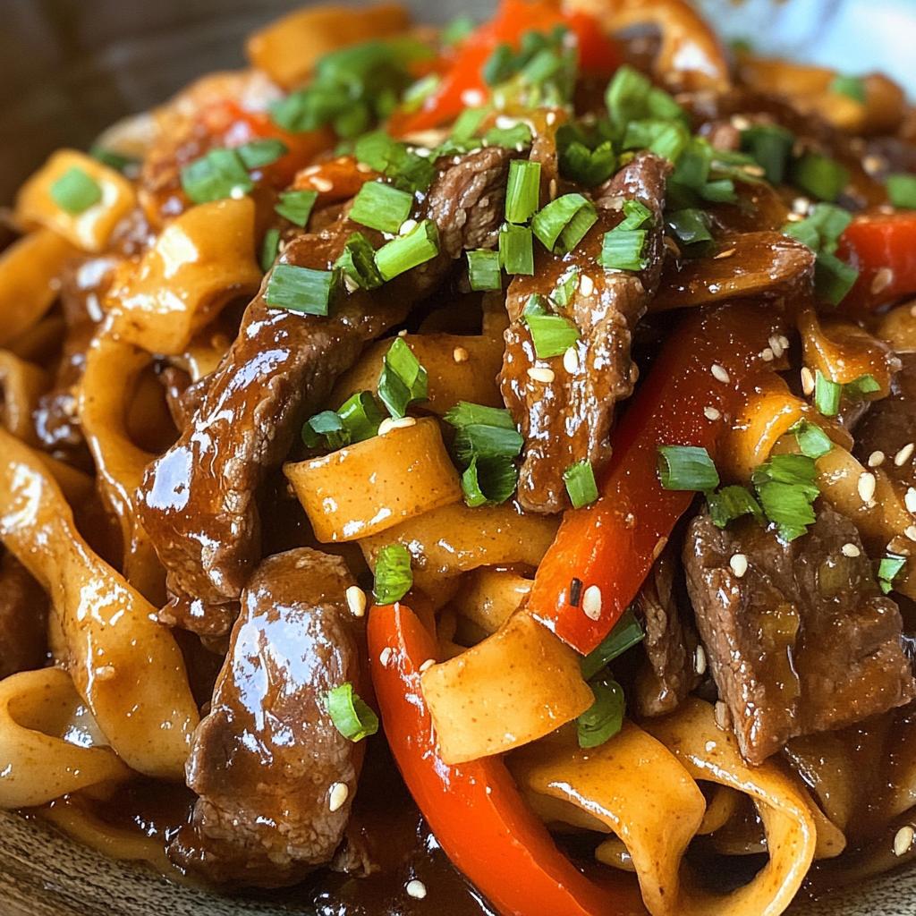 Sticky Beef Noodles - detail 1