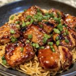 Sticky Teriyaki Chicken with Sesame Noodles