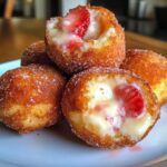 Strawberry Cheesecake Donut Holes