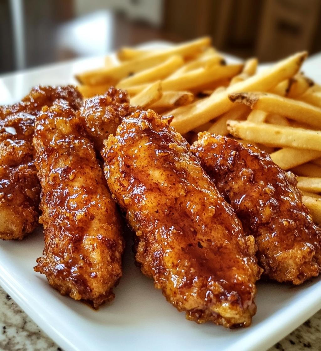 35-Minute Sweet &amp; Spicy Chicken Tenders with Fries That Wow