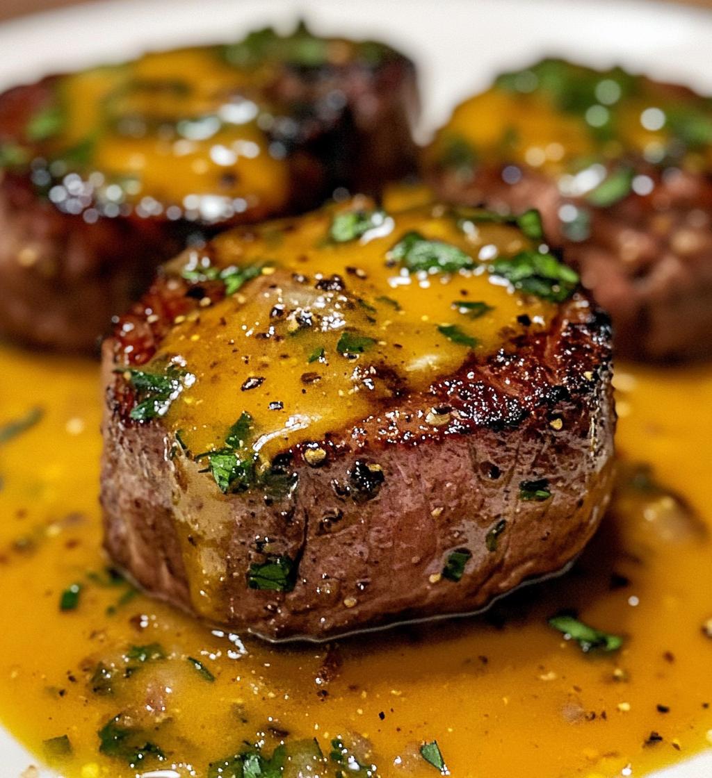 Tender Beef Medallions with Cajun Butter and Orange - detail 1
