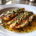 Tender Redfish in Aromatic Lemon Butter Sauce