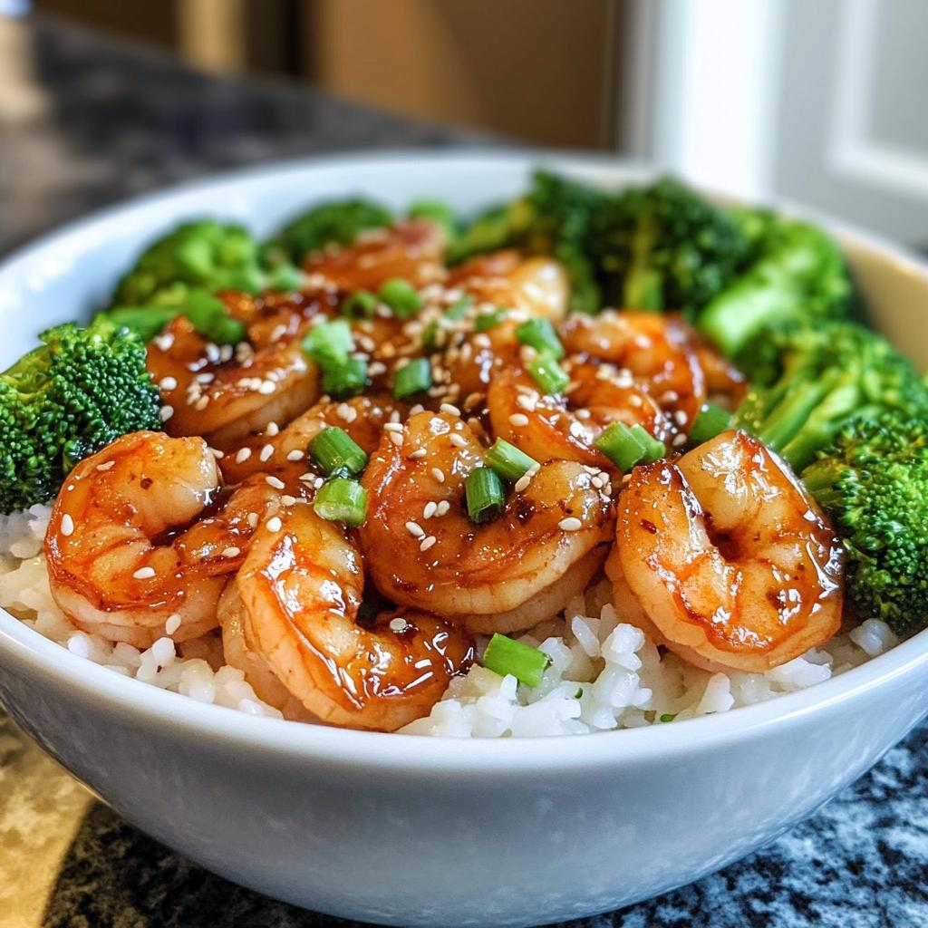 Teriyaki Shrimp & Broccoli Rice Bowl
