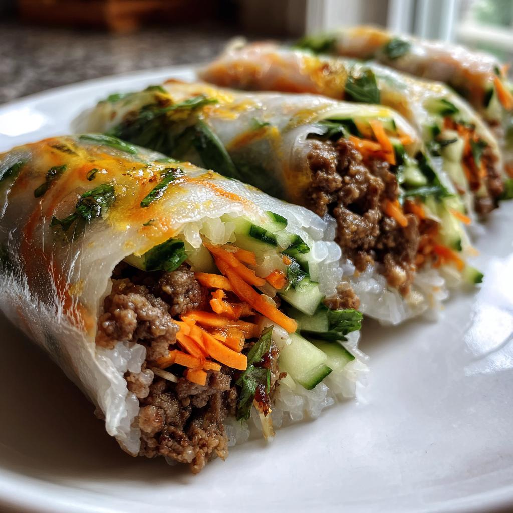Thai Basil Beef Rolls: A 30-Minute Flavor Explosion You’ll Crave