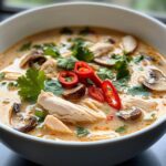 Thai coconut chicken soup