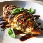 Balsamic Baked Chicken Breast with Mozzarella Cheese