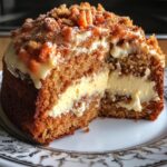 Cheesecake stuffed carrot bundt cake