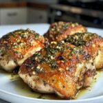Crispy Garlic Chicken Thighs