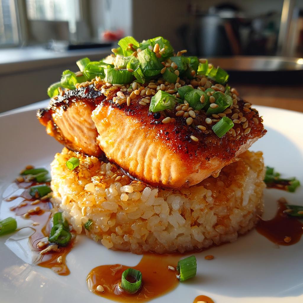 25-Minute Crispy Rice Salmon Recipe You’ll Crave Daily