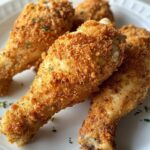 Crunchy crumbed chicken drumsticks