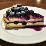 Custard Cake With Blueberries