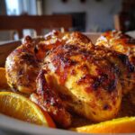 Geroosterde kip met sinaasappel en honing