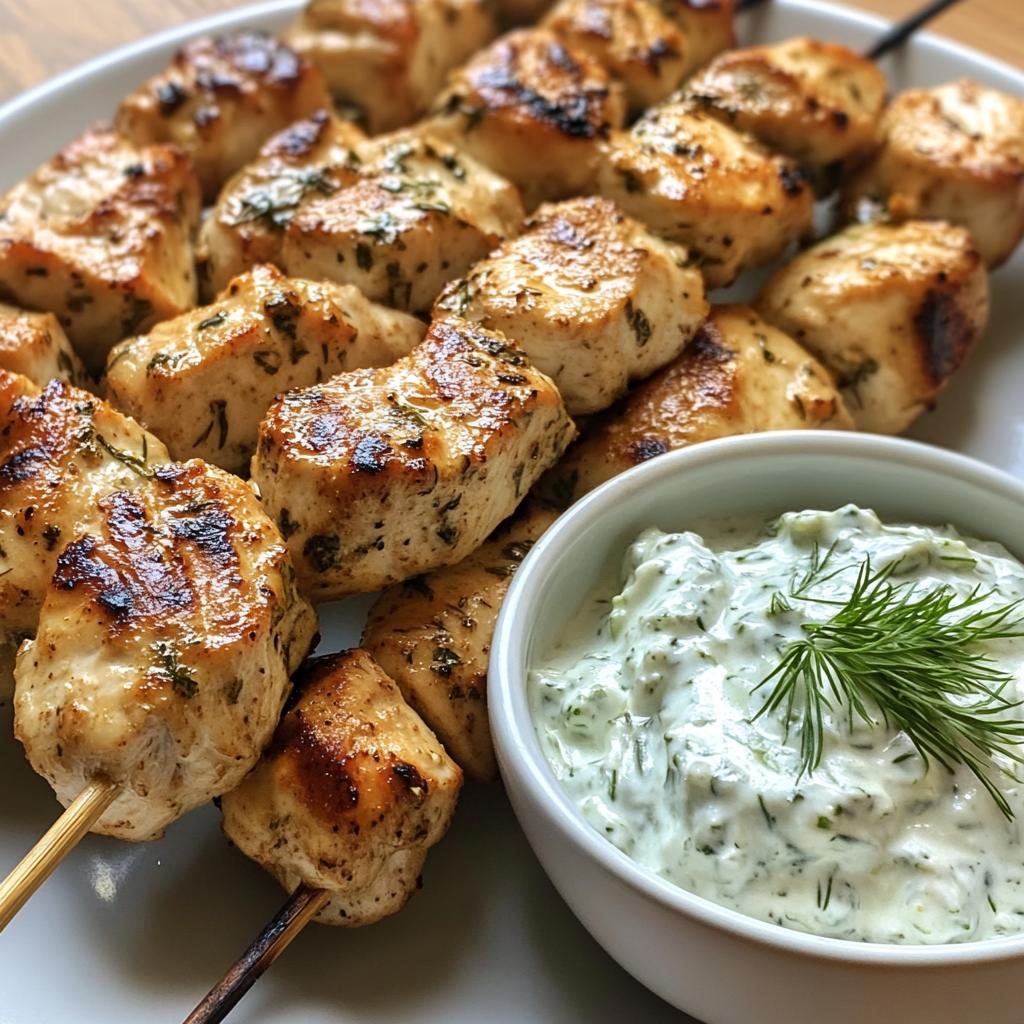 Griekse Kip Souvlaki met Tzatzikisaus: 5 Gedurfde Smaken – Airfryer Recepten