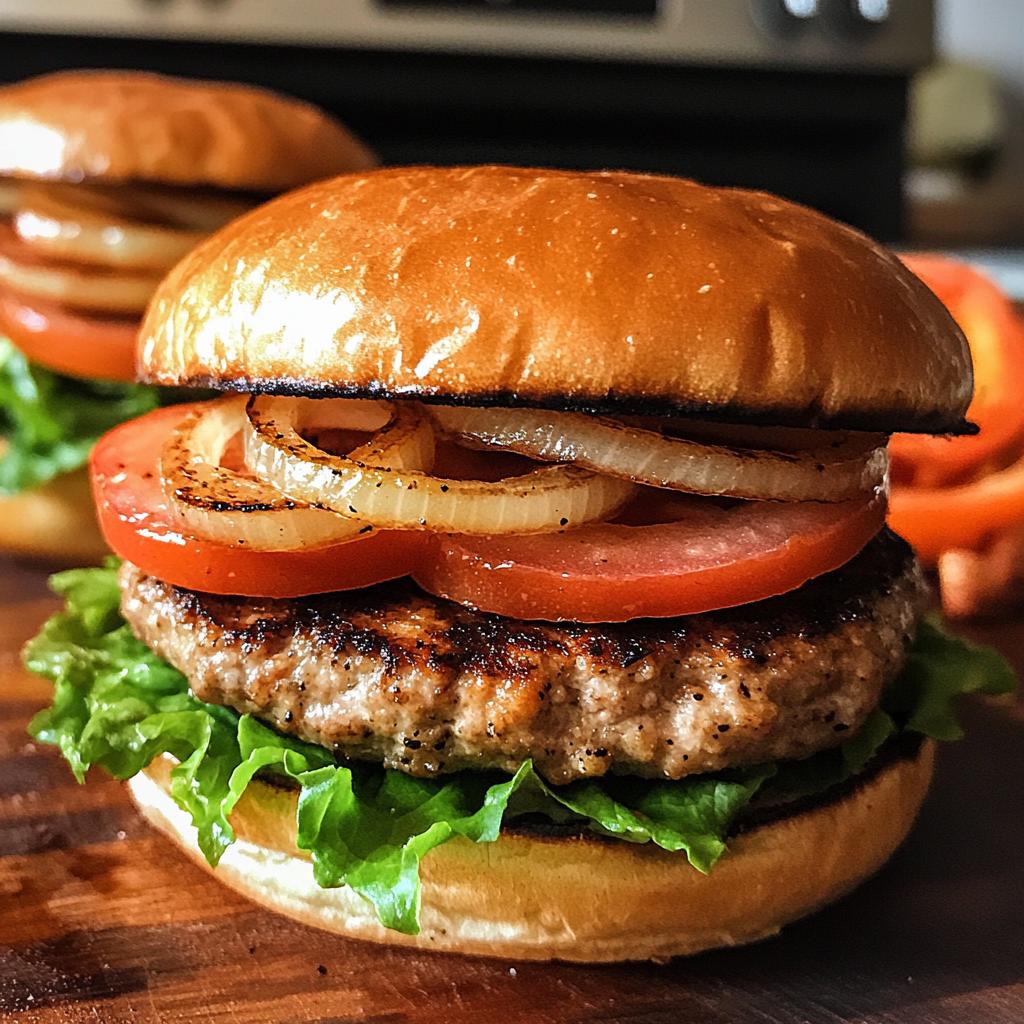 Grilled Turkey Burgers with Ranch Seasoning