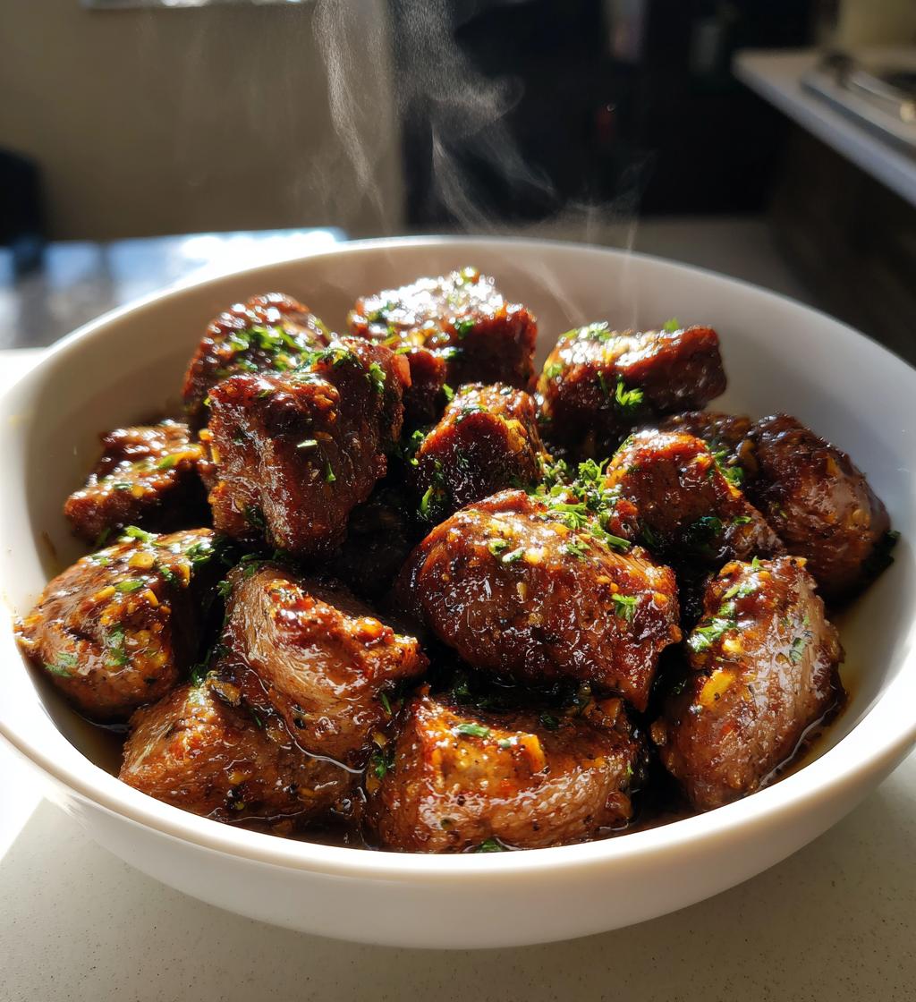 35g Protein Slow Cooker Garlic Butter Beef Bites Magic