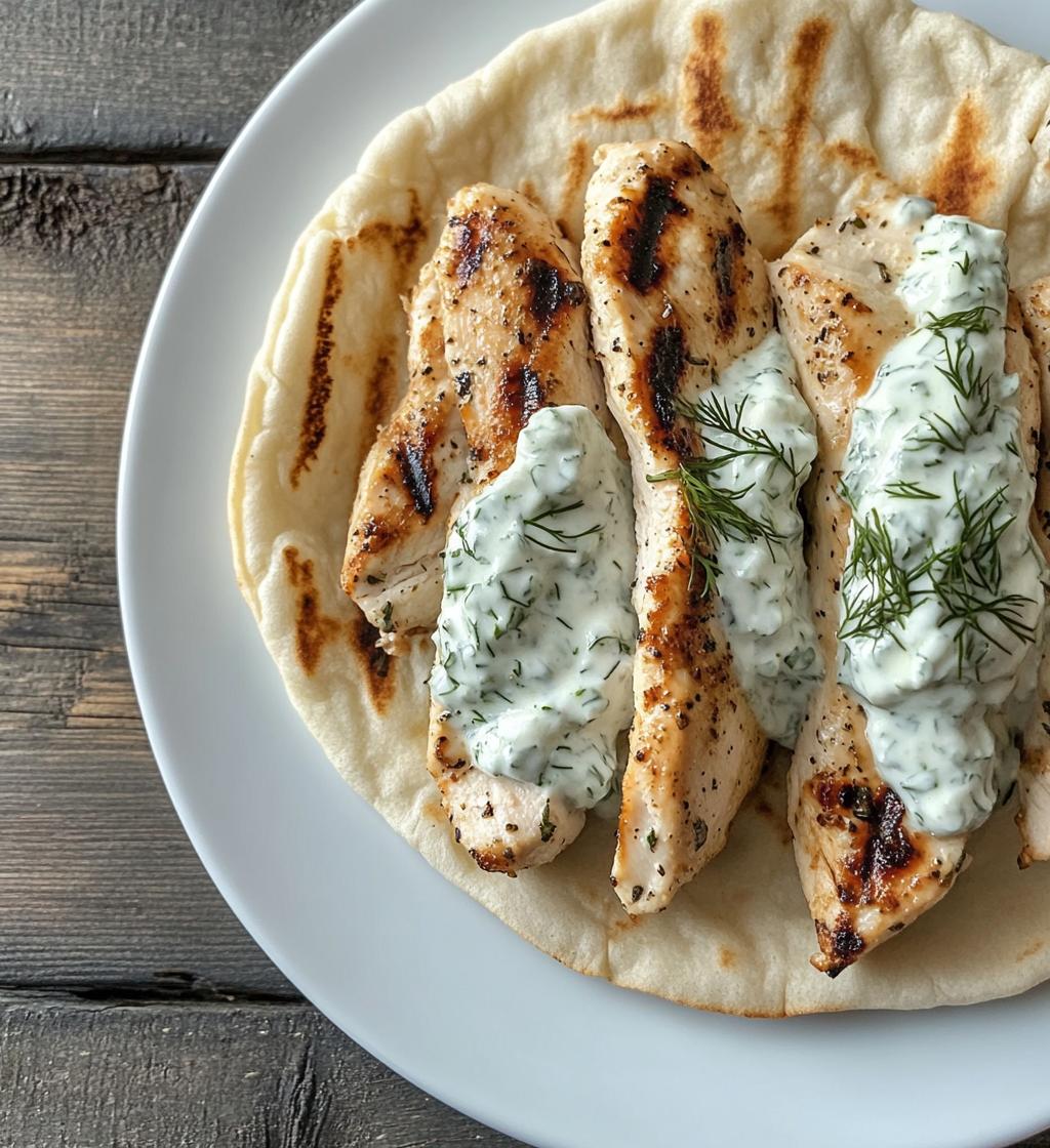 Kip Gyros met Huisgemaakte Tzatzikisaus