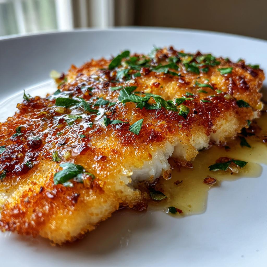 20-minuten knapperige gebakken tilapia met goddelijke saus