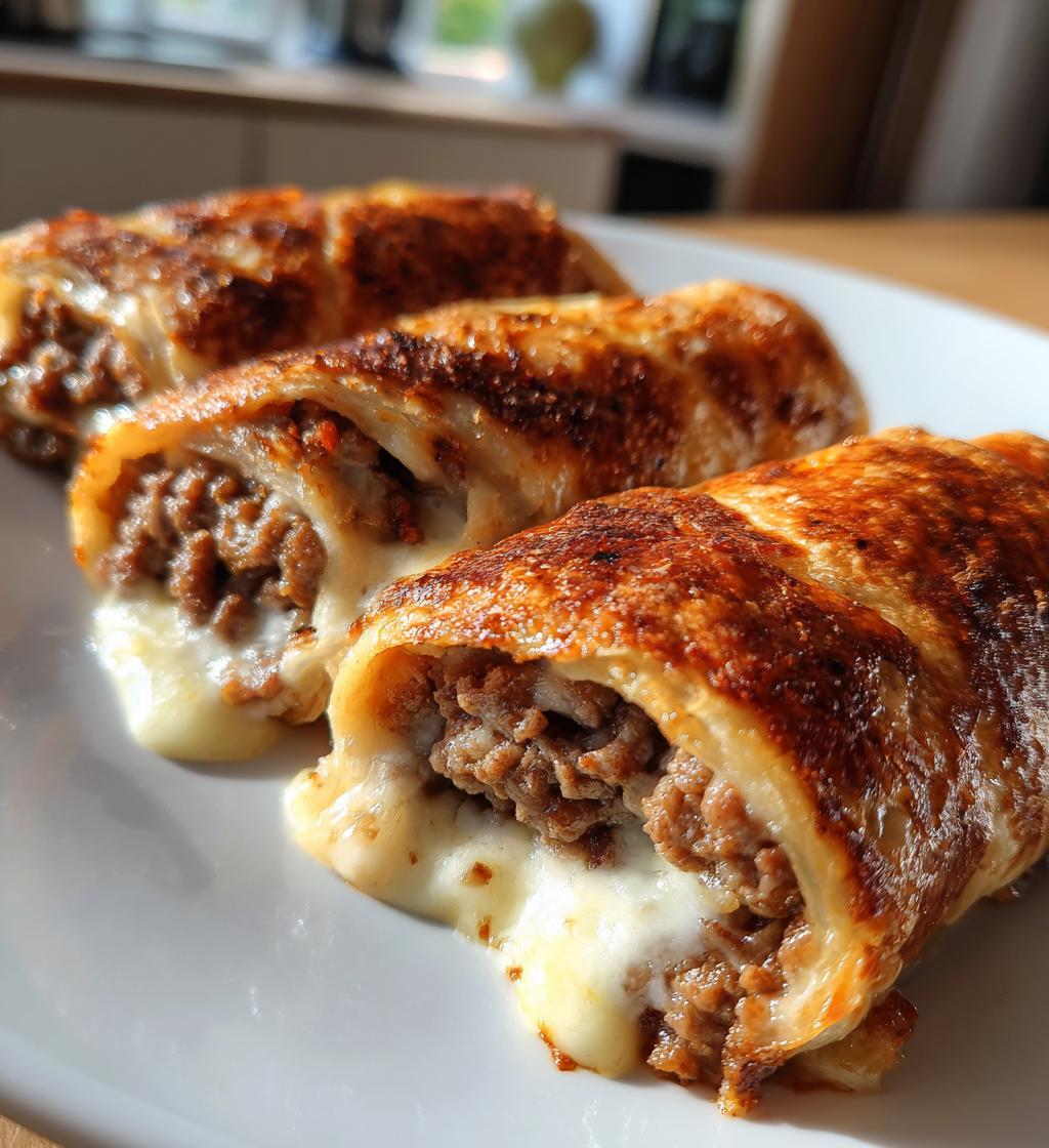 10 Heerlijke Knoflookboter Runder Cheeseburger Rollups Recept