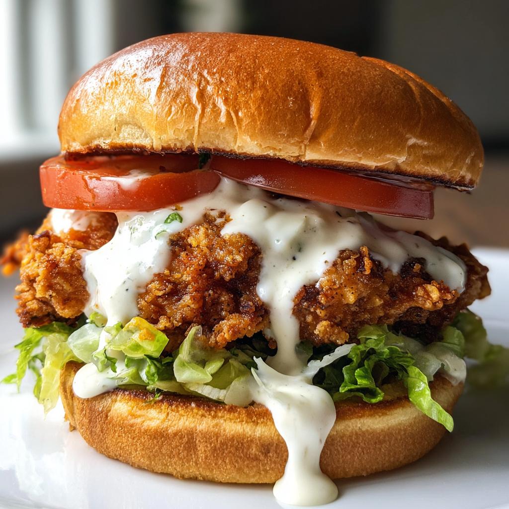 Krokante Kipburgers met Romige Yoghurtsaus