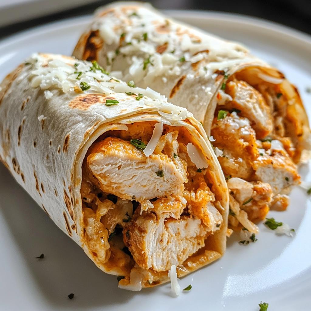 Krokante kipburrito’s met knoflook en Parmezaan