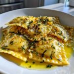 Lobster ravioli in citroen-botersaus