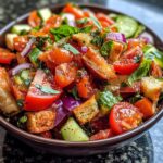 Panzanella (Italian tomato & bread salad)