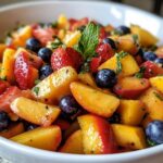 Peach Fruit Salad – Light, Juicy & Perfect for Hot Days