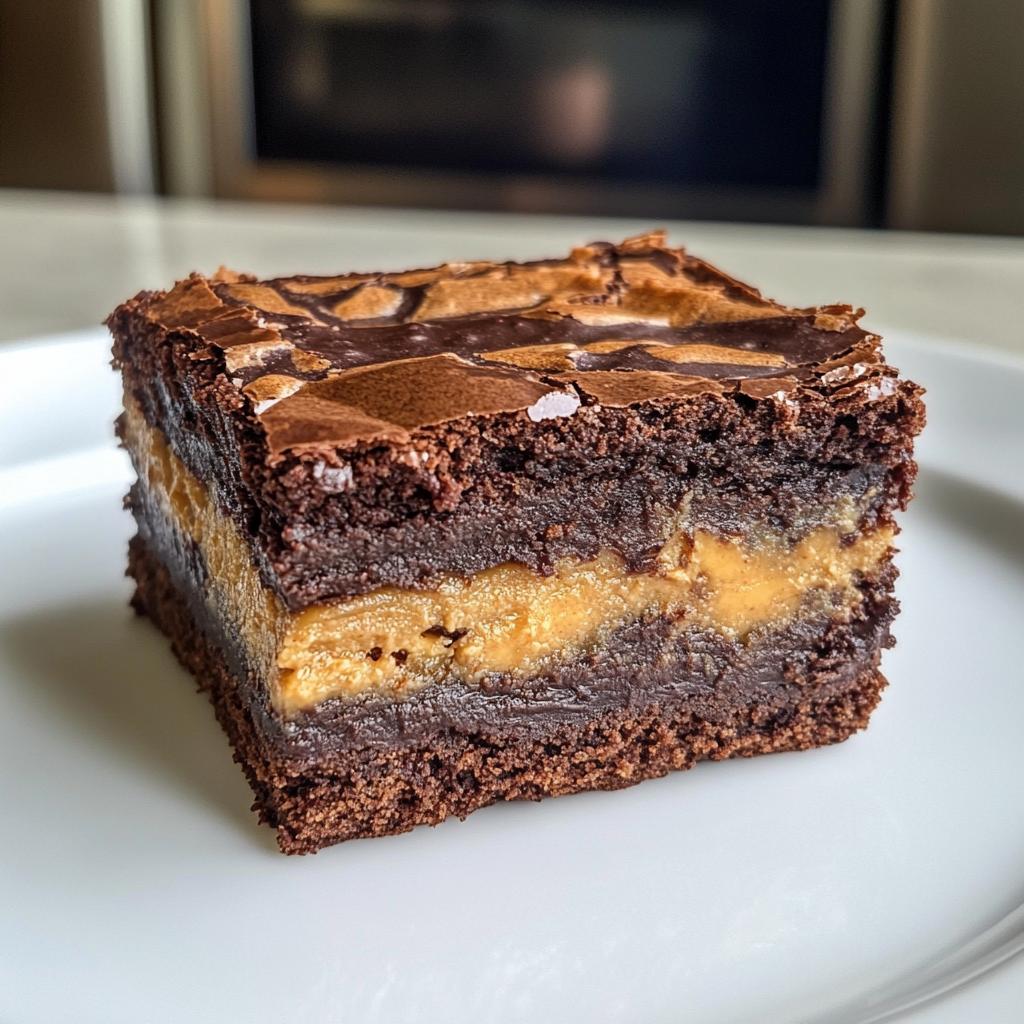 Irresistible Peanut Butter Stuffed Brownies in 1 Hour