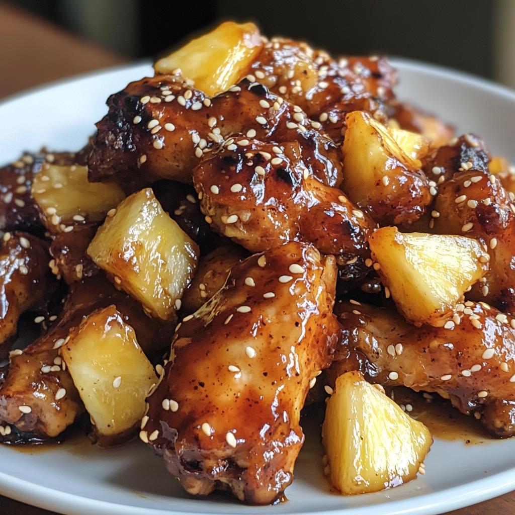 Plakkerige Ananas-Teriyaki Kipvleugels in 3 Stappen